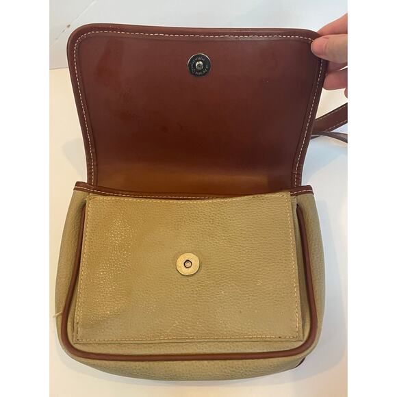 Esprit Vintage Shoulder Bag Crossbody Purse Vtg 80's Brown/Tan Pebbled - Picture 2 of 7